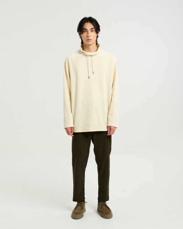 Βελούδινη Μπλούζα με Όρθιο Γιακά - 001301795m - Εικόνα 2