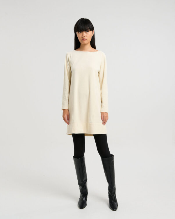 Μίνι Bateaux Βελούδινο Φόρεμα - 001306048 - Εικόνα 1