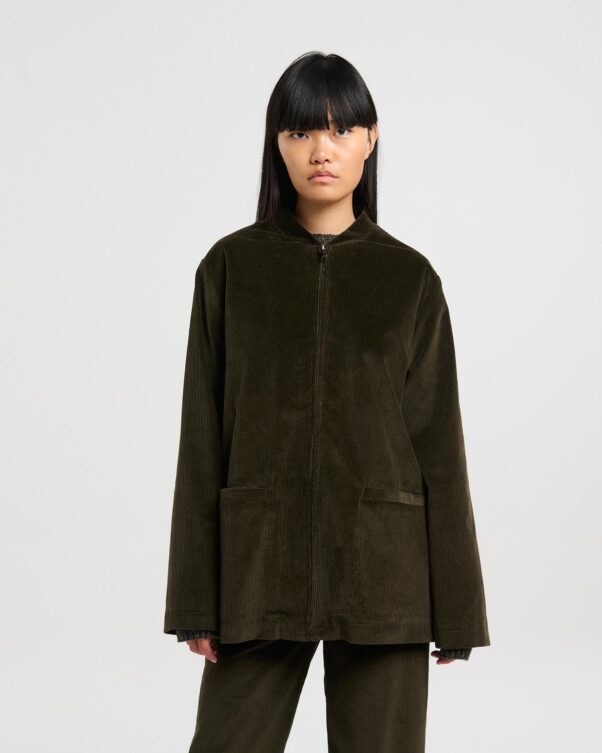 Κοτλέ Ζακέτα με Φερμουάρ - 001372816 - Εικόνα 1