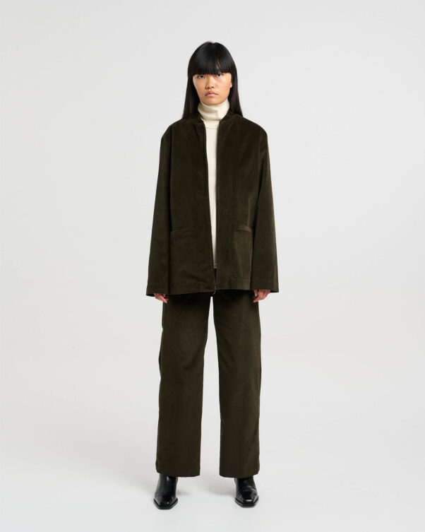 Κοτλέ Ζακέτα με Φερμουάρ - 001372816 - Εικόνα 2