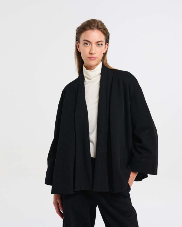 Φούτερ Ζακέτα σε Στυλ Κιμονό - 001422767 - Εικόνα 1