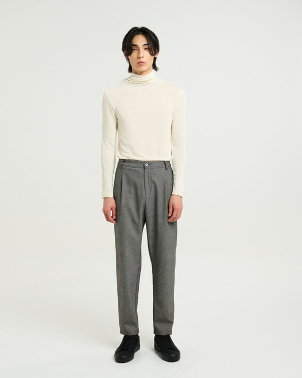 Φαρδύ Παντελόνι σε Μάλλινο Ψαροκόκαλο - 002453725m - Εικόνα 1