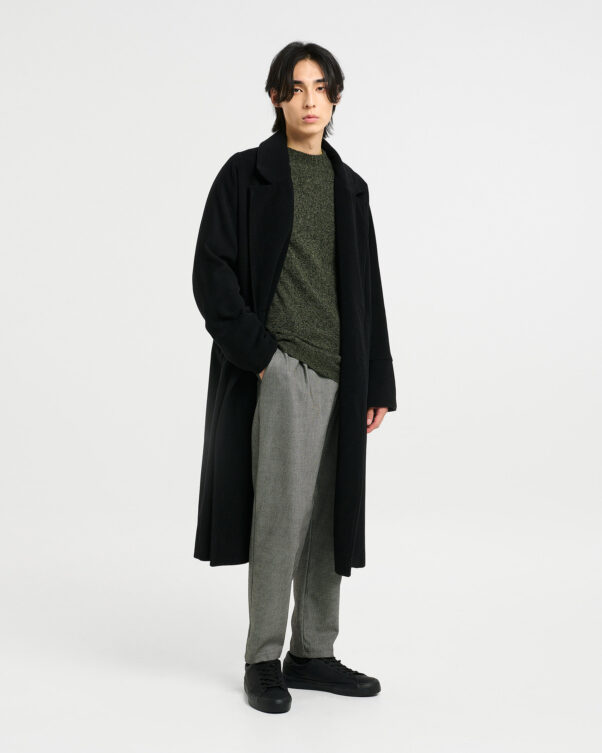 Σταυρωτό Μάλλινο Μίντι Παλτό - 002672342m - Εικόνα 2