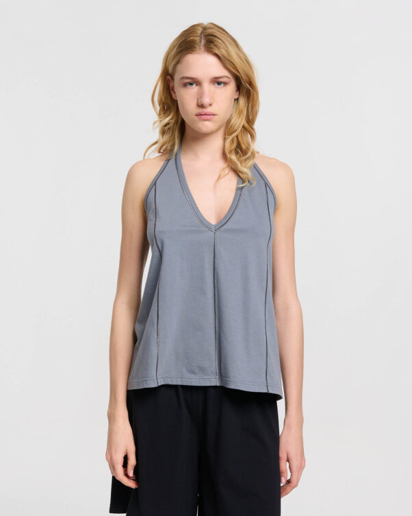 Βαμβακερή Halter Μπλούζα σε Γραμμή Α - 001021810 - Εικόνα 1