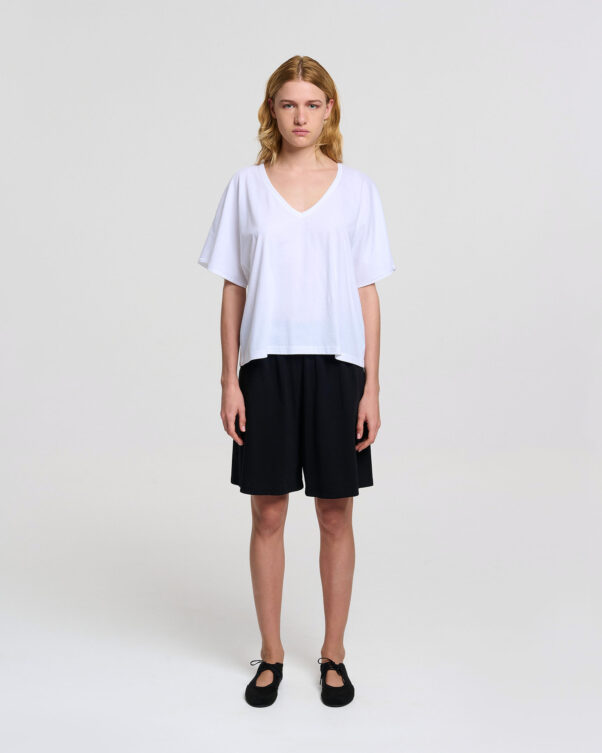 Φαρδιά Βαμβακερή Μπλούζα με Japonais Μανίκια - 001021812 - Εικόνα 2