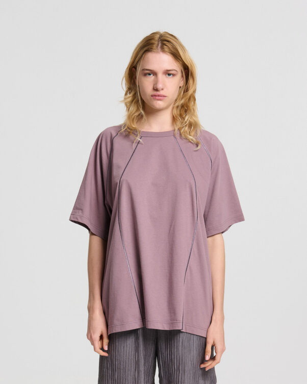 Cotton Crewneck Loose Top - 001021815 - image 1