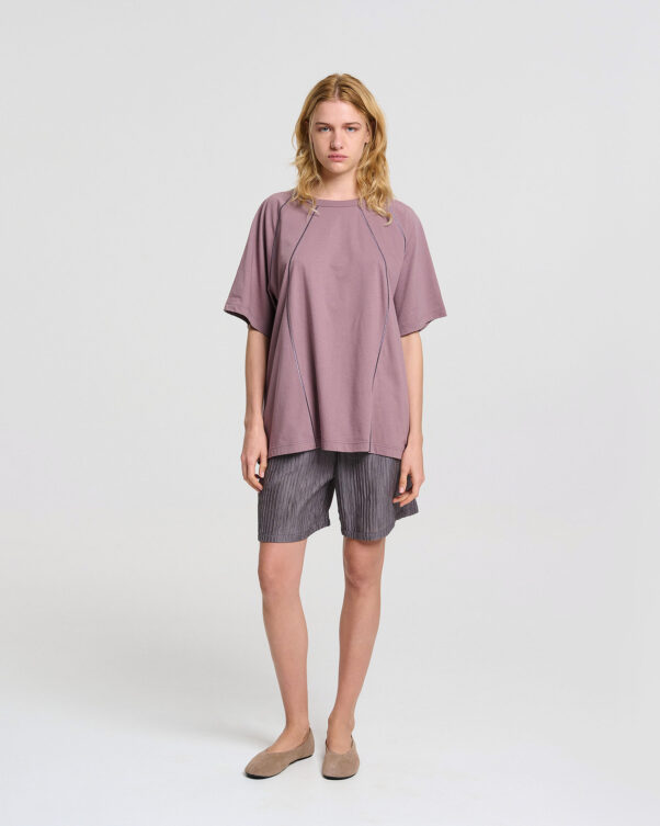Cotton Crewneck Loose Top - 001021815 - image 2