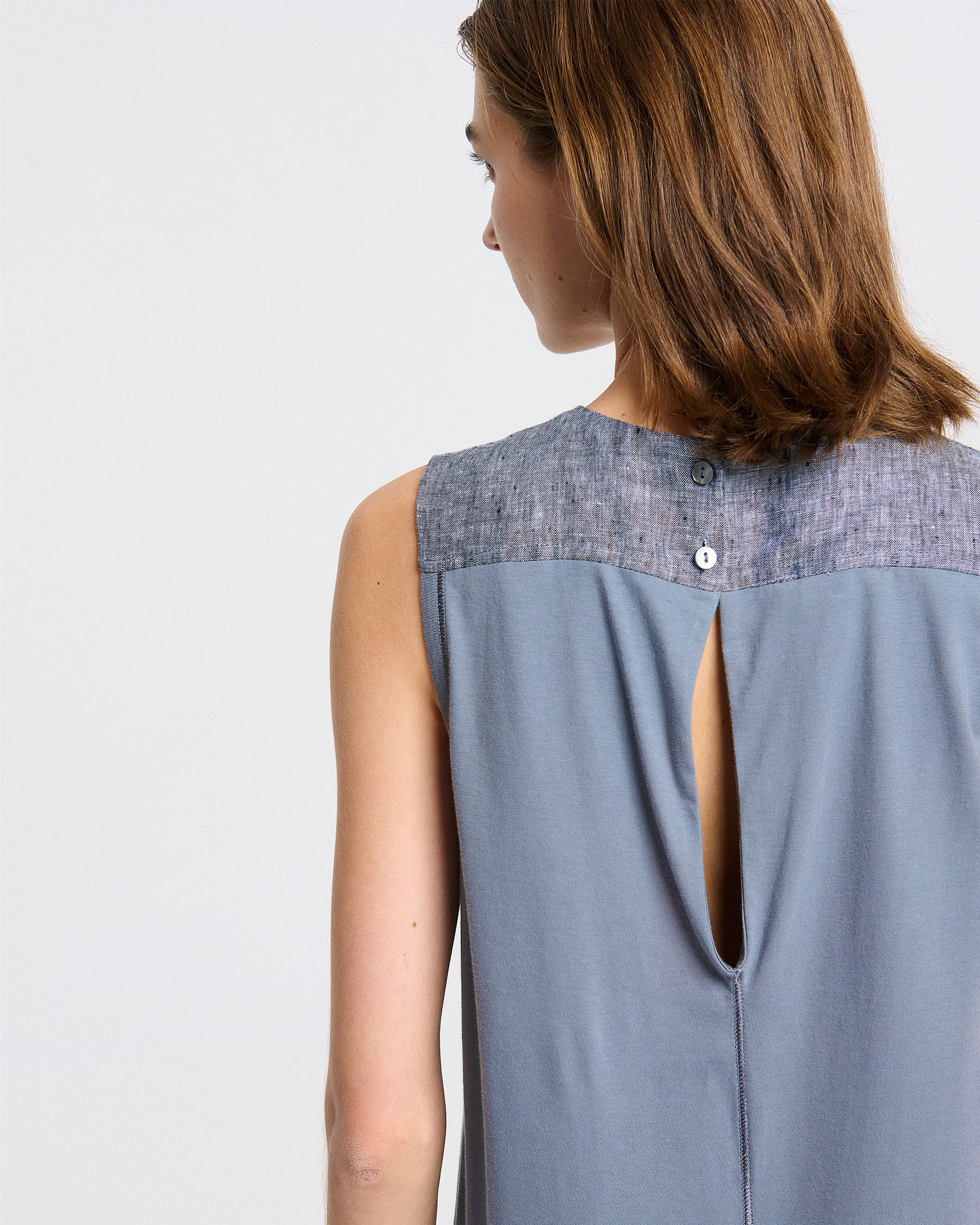 Cotton Sleeveless Jumpsuit Parthenis