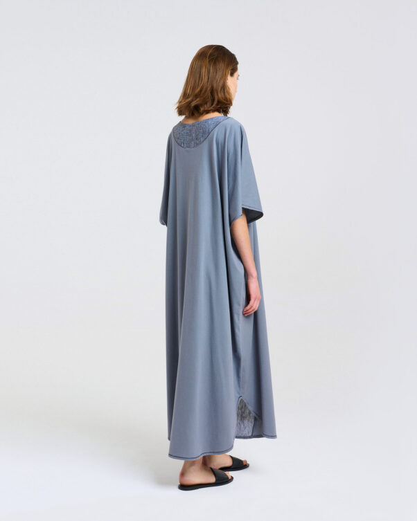 Βαμβακερό Πολύ Φαρδύ Μάξι Καφτάνι - 001026062 - Εικόνα 2