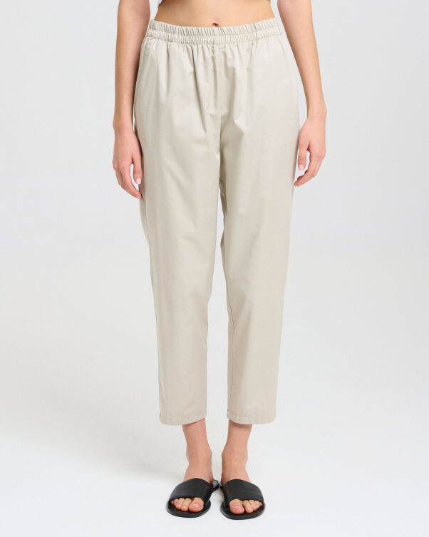 Στενή Γραμμή Παντελόνι σε Βαμβακερή Ποπλίνα - 001093031 - Εικόνα 2