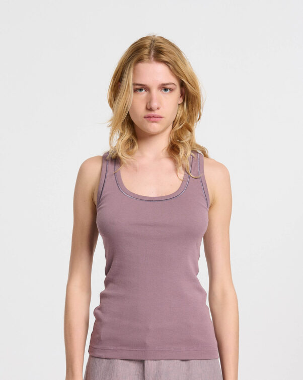 Στενό Βαμβακερό Ριπ Φανελάκι - 001181110 - Εικόνα 1