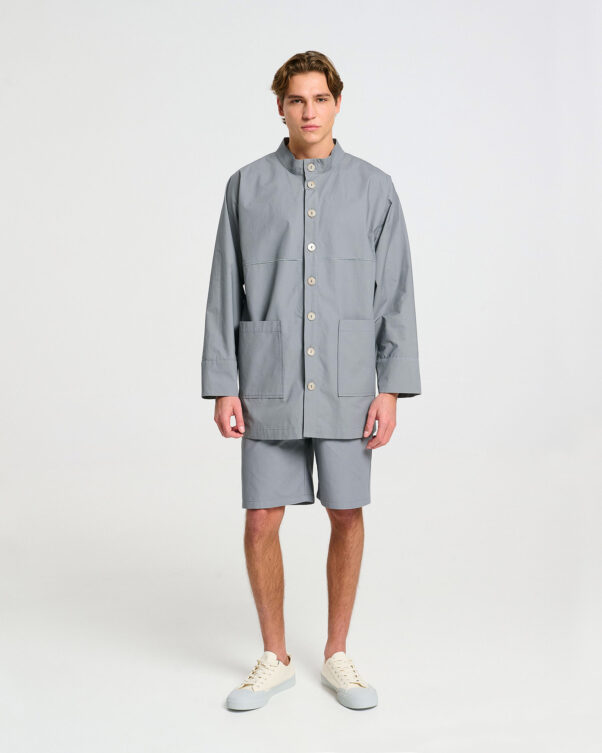 Ζακέτα από Οργανικό Βαμβάκι με Κουμπιά - 001222112m - Εικόνα 2