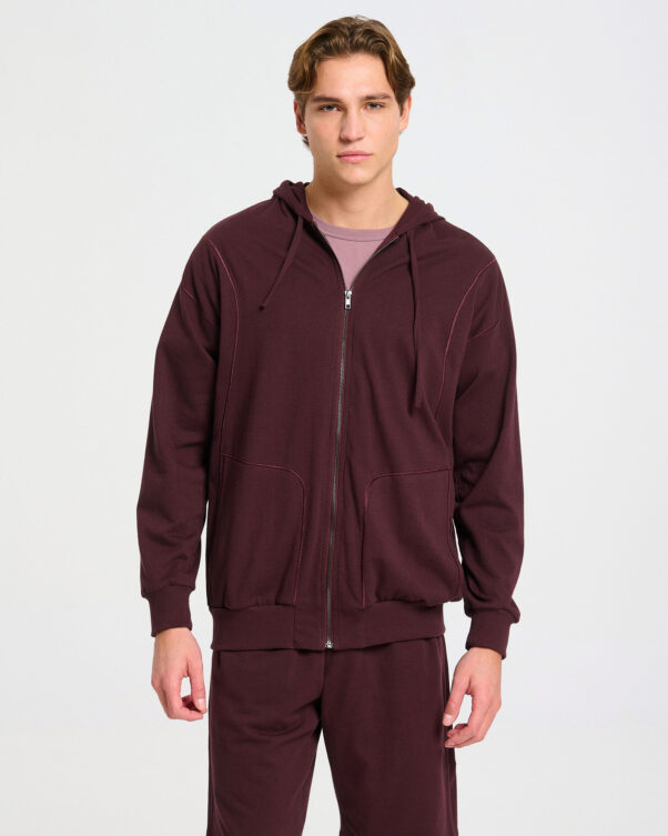 Βαμβακερή Ζακέτα με Ριπ Λεπτομέρειες - 001442819m - Εικόνα 1