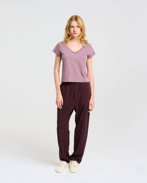 Βαμβακερό Παντελόνι με Διαγώνιες Ραφές - 001443743 - Εικόνα 1