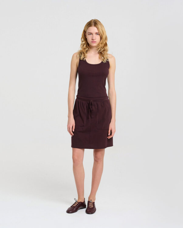 Βαμβακερή Κοντή Φούστα σε Γραμμή Α - 001444182 - Εικόνα 1