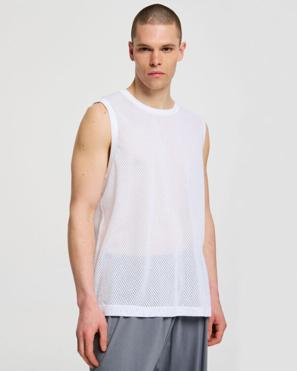 Φαρδιά Μπλούζα σε Βαμβακερό Δίχτυ - 001471792m - Εικόνα 1