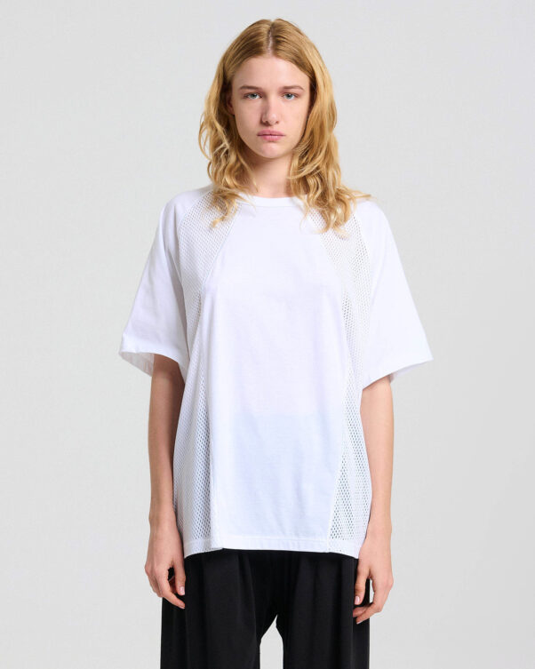 Φαρδιά Μπλούζα με Λεπτομέρειες σε Βαμβακερό Δίχτυ - 001471820 - Εικόνα 1
