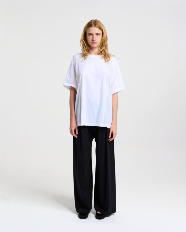 Φαρδιά Μπλούζα με Λεπτομέρειες σε Βαμβακερό Δίχτυ - 001471820 - Εικόνα 2