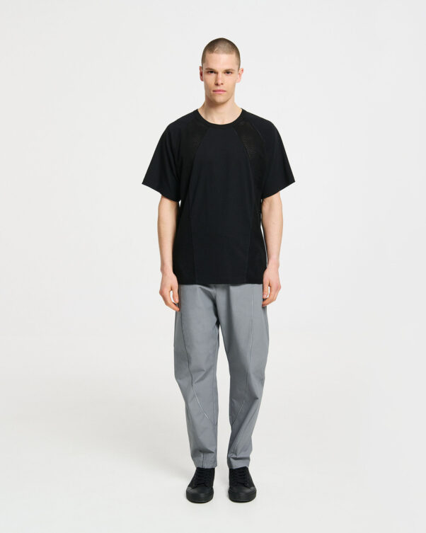 Loose Top with Perforated Cotton Details - 001471820m - image 2