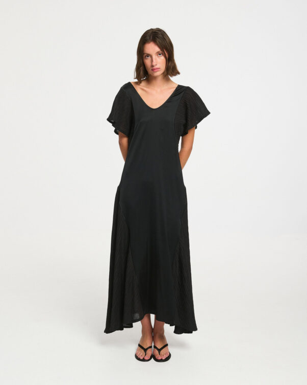 Μακρύ Κλος Ελαστικό Σατέν Φόρεμα - 005436075 - Εικόνα 1