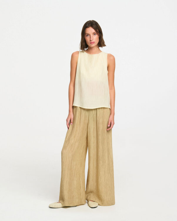 Μπλούζα Bateau σε Τσαλακωτό Ύφασμα - 006761827 - Εικόνα 2