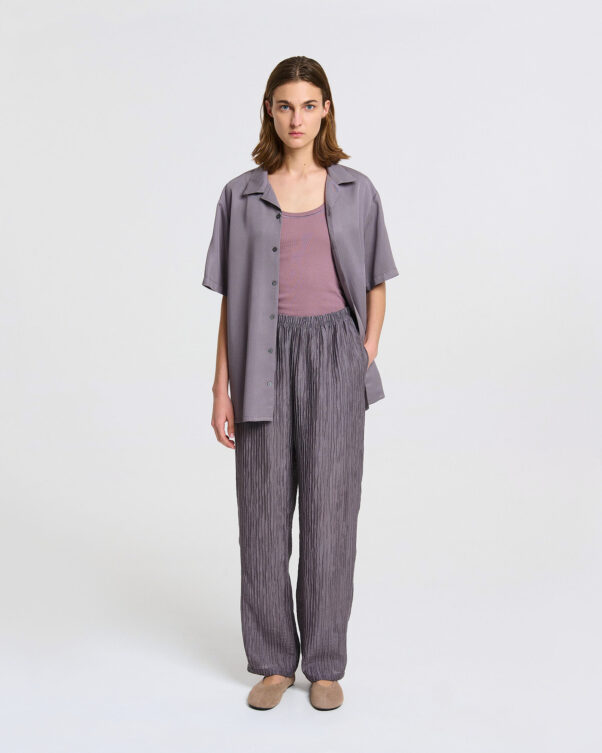 Παντελόνι με Λάστιχο σε Τσαλακωτό Ύφασμα - 00006763195 - Εικόνα 1