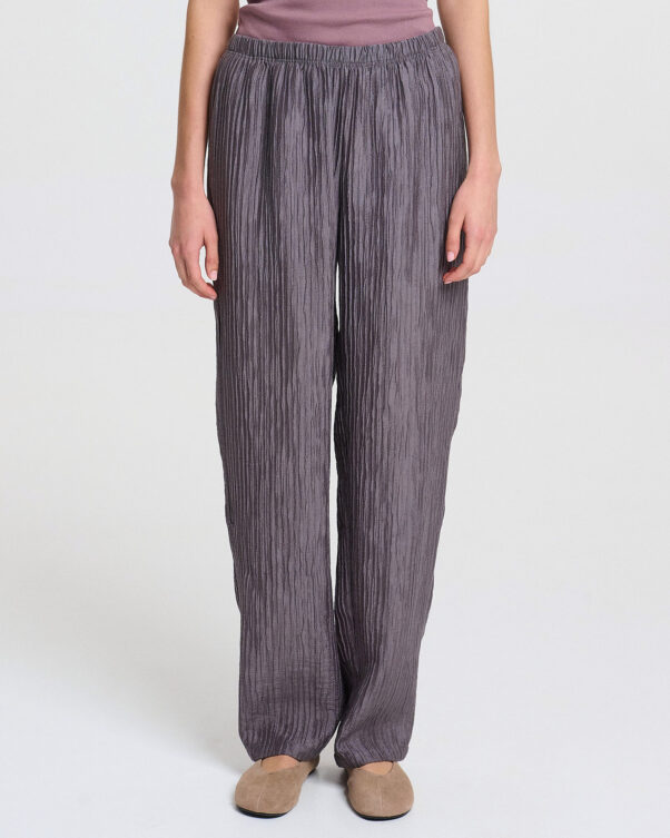 Παντελόνι με Λάστιχο σε Τσαλακωτό Ύφασμα - 00006763195 - Εικόνα 2