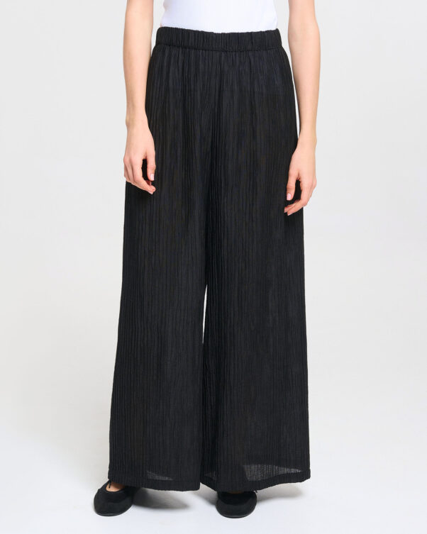 Φαρδιά Παντελόνα σε Τσαλακωτό Ύφασμα - 006763745 - Εικόνα 2