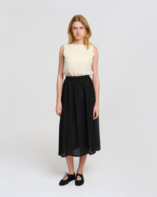 Μίντι Φούστα σε Τσαλακωτό Ύφασμα - 006764183 - Εικόνα 1