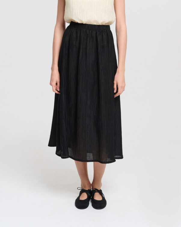 Μίντι Φούστα σε Τσαλακωτό Ύφασμα - 006764183 - Εικόνα 2