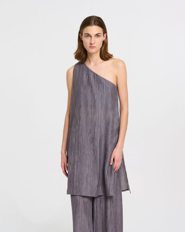 Μακριά Τουνίκ σε Τσαλακωτό Ύφασμα - 006766068 - Εικόνα 2