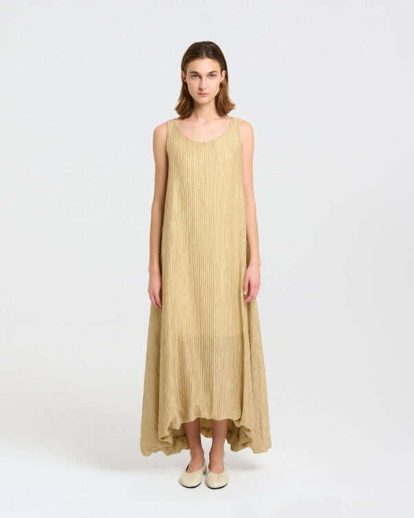 Φόρεμα Baloon σε Τσαλακωτό Ύφασμα - 006766072 - Εικόνα 1