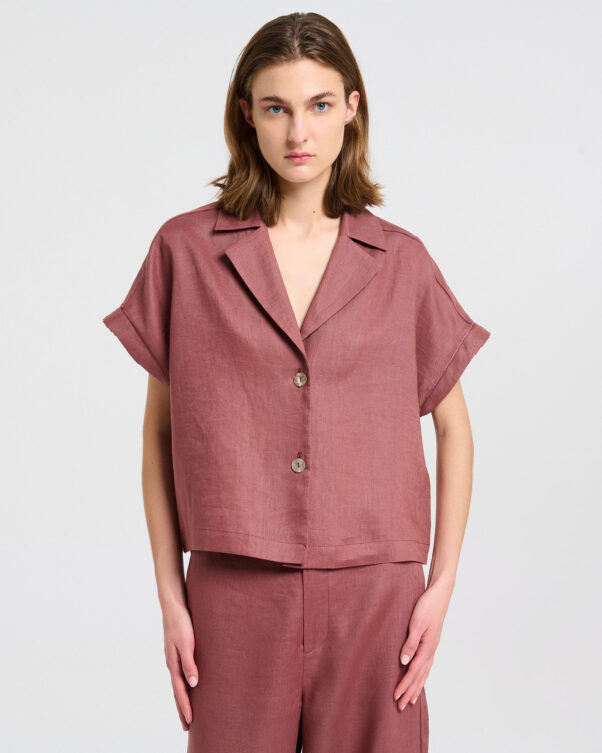 Λινή Κοντή Φαρδιά - 008012820 - Εικόνα 1