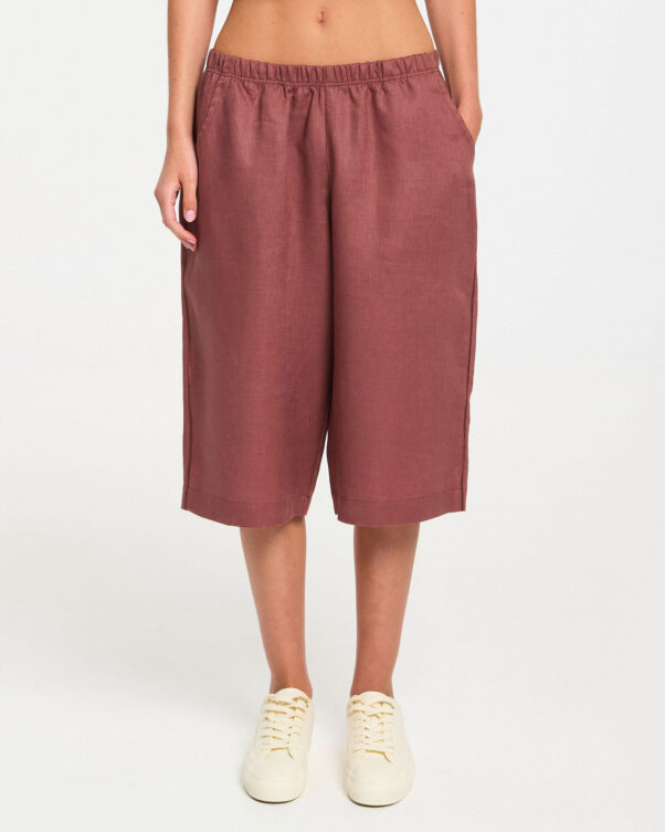 Φαρδυά Μακρυά Λινή Βερμούδα - 008013308 - Εικόνα 2