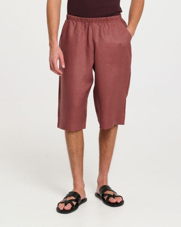 Φαρδυά Μακρυά Λινή Βερμούδα - 008013308m - Εικόνα 2