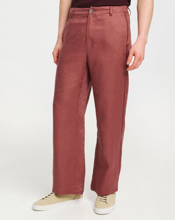 Λινό Ίσιο Παντελόνι - 008013744m - Εικόνα 2