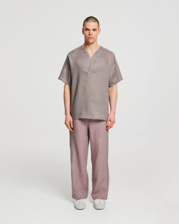 Loose Linen Top - 008111826m - image 2
