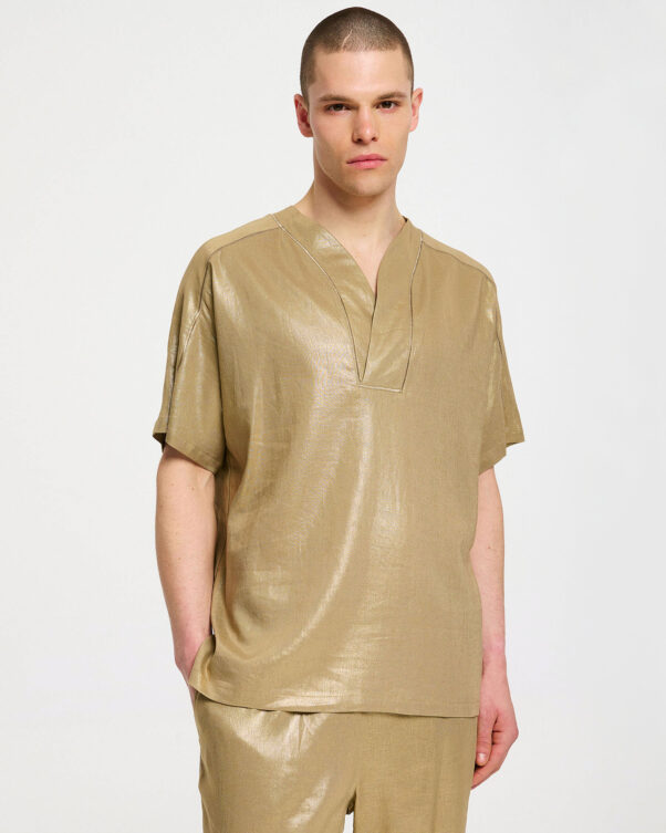 Loose Top in Linen/bamboo - 008601826m - image 4