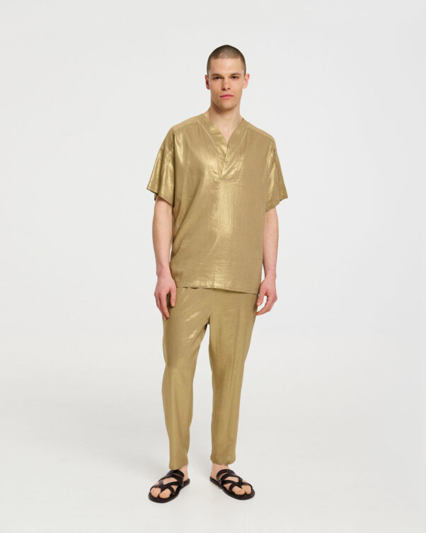 Loose Top in Linen/bamboo - 008601826m - image 2