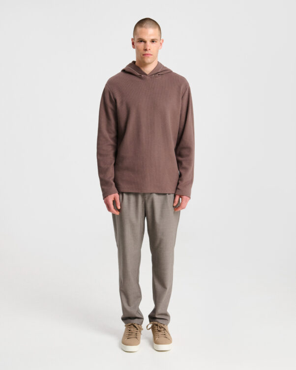 Πλεκτή Μπλούζα με Κουκούλα - 001251839m - Εικόνα 2