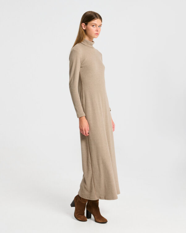 Βαμβακερό Ριπ Στενό Φόρεμα σε Γραμμή Α - 001365052 - Εικόνα 2