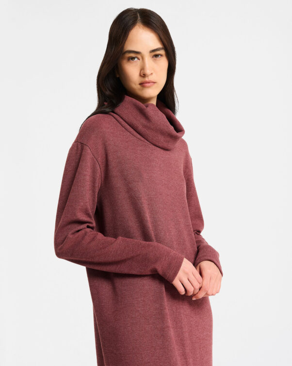 Βαμβακερό Ριπ Φόρεμα με Ξεχυλωτό Γιακά - 001366079 - Εικόνα 2