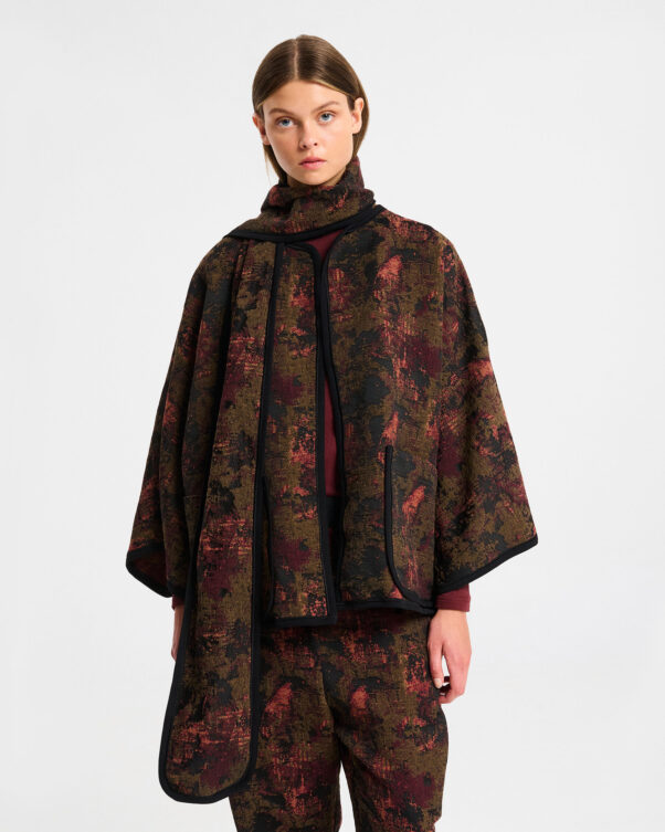 Μπροκάρ Ζακέτα με Κασκόλ - 001512155 - Εικόνα 1