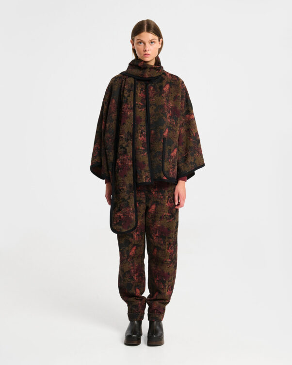 Μπροκάρ Ζακέτα με Κασκόλ - 001512155 - Εικόνα 2