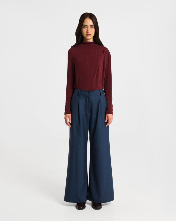 Φαρδιά Μάλλινη Παντελόνα - 002143751 - Εικόνα 1