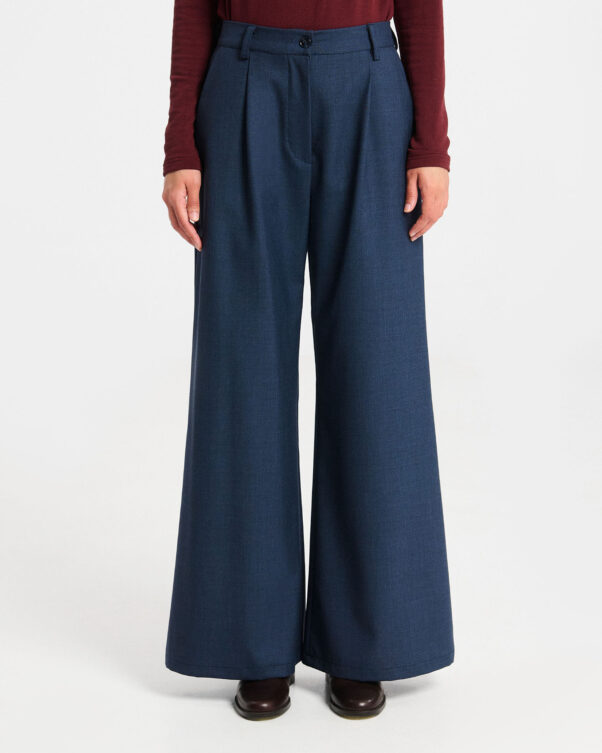 Φαρδιά Μάλλινη Παντελόνα - 002143751 - Εικόνα 2