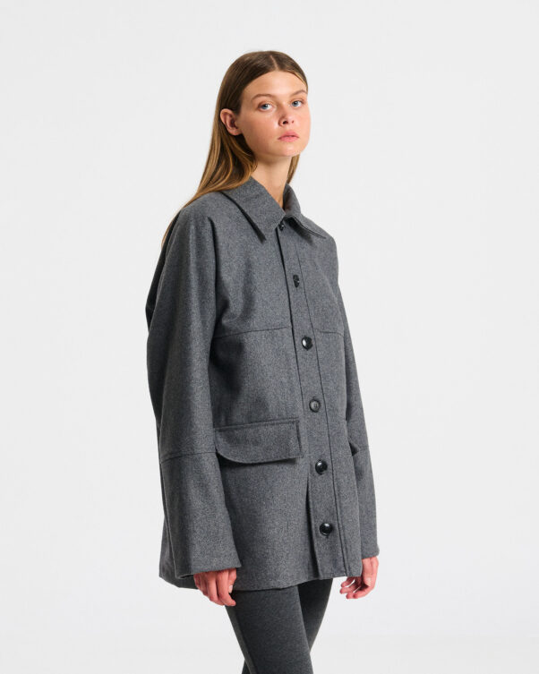 Φαρδύ Τζάκετ σε Τσόχα - 002392827 - Εικόνα 1