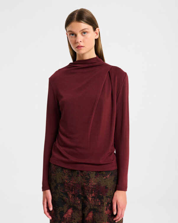 Στενή Μπλούζα από Bamboo Jersey - 004101838 - Εικόνα 1