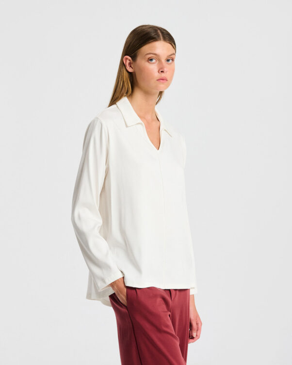Μπλούζα σε Ελαστικό Lyocell σε Γραμμή Α - 005591845 - Εικόνα 1
