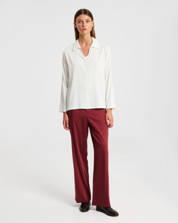 Μπλούζα σε Ελαστικό Lyocell σε Γραμμή Α - 005591845 - Εικόνα 2